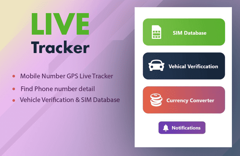 Live Tracker GPS Mobile SIM Information System