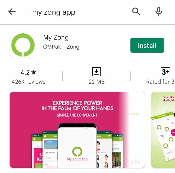 Check Balance by Zong App