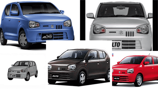 Suzuki Alto VXR 2022 Colors in Pakistan