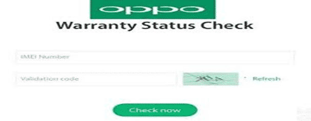 Oppo Mobile Warranty Status check