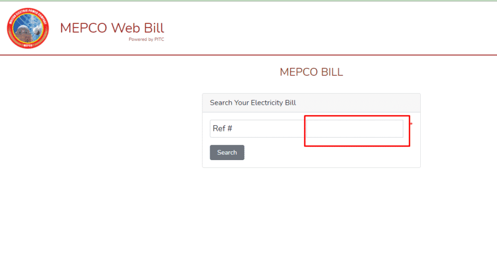 How To Check Mepco Bill Without Reference Number