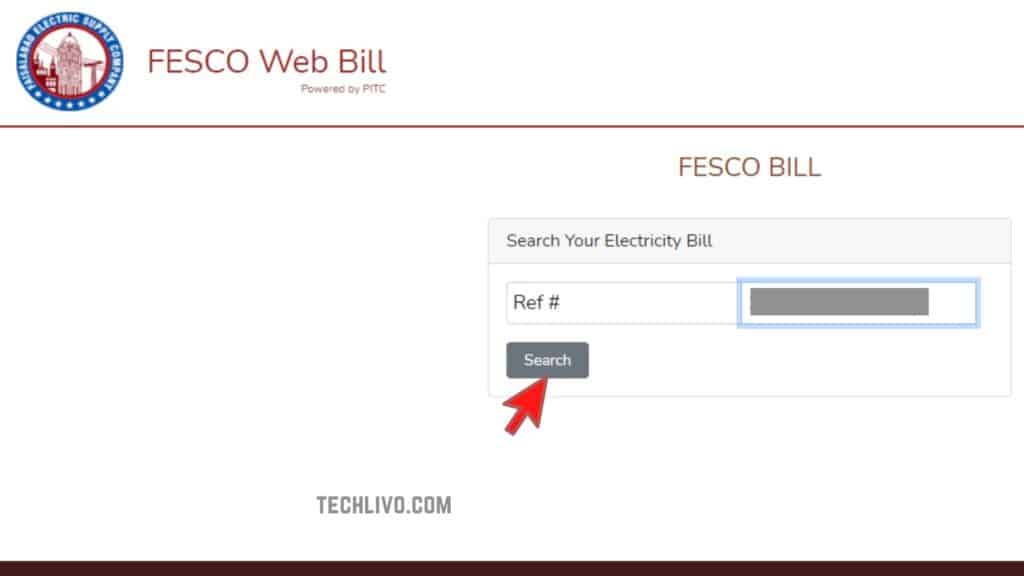 FESCO Online bill Checking