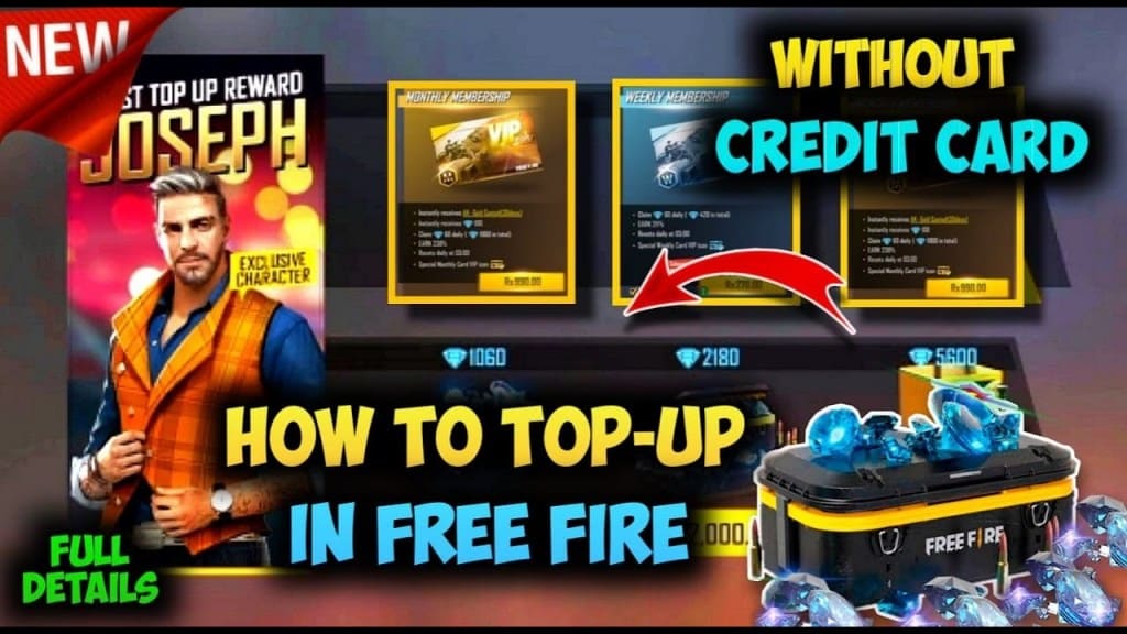 Free Fire Top up Details