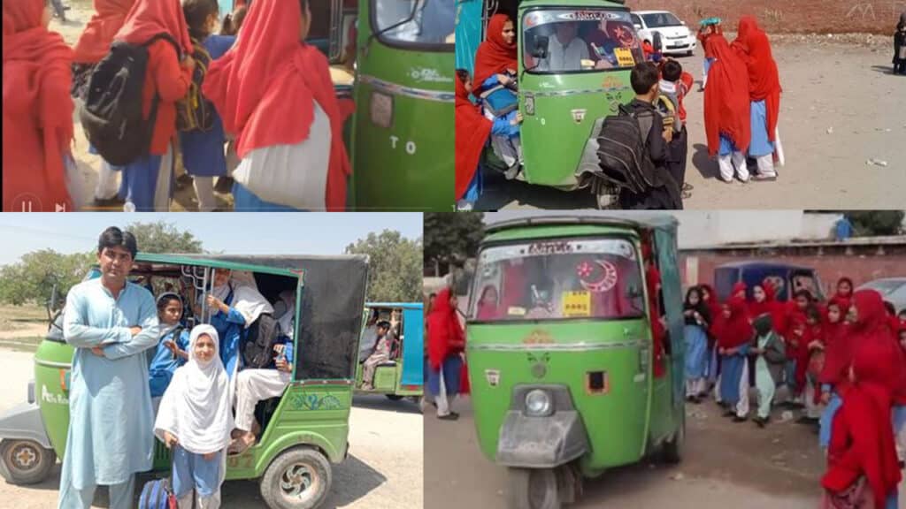 Rickshaw Driver from Peshawar Gives Free Rides to school Girls, as his ...