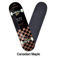 Apollo Canadian Maple Double Kick Black Skateboard