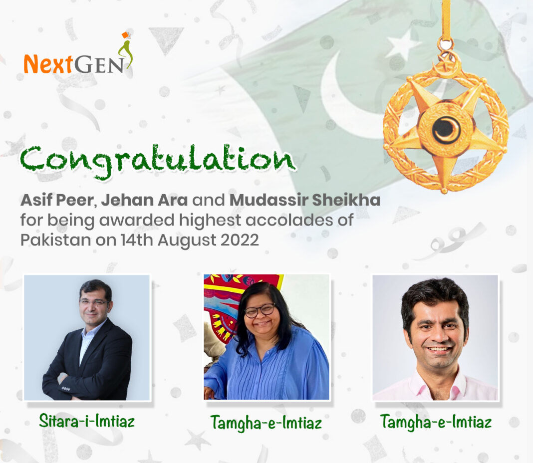 NextGenI Congratulates Asif Peer, Jehan Ara, and Mudassir Sheikha on