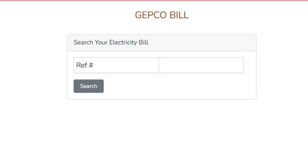 How to check GEPCO online Bill