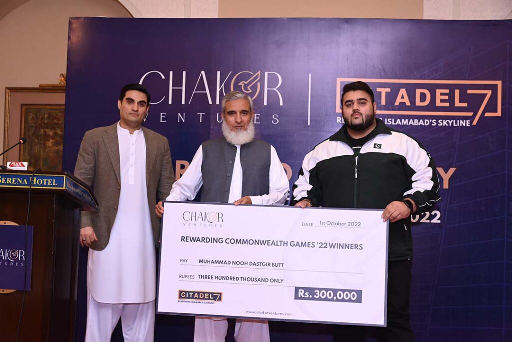 From left to right: CEO of Chakor Ventures Mr. Abbas Khan, President of Chakor Ventures Mr.Asad Khan, and Muhammad Nooh Dastgir Butt