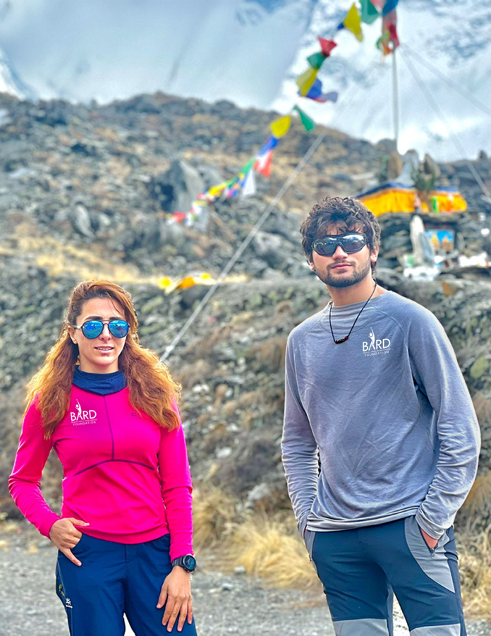 Supported by BARD Foundation, Pakistan’s top climbers Naila Kiani and Shehroze Kashif have successfully summited Annapurna I