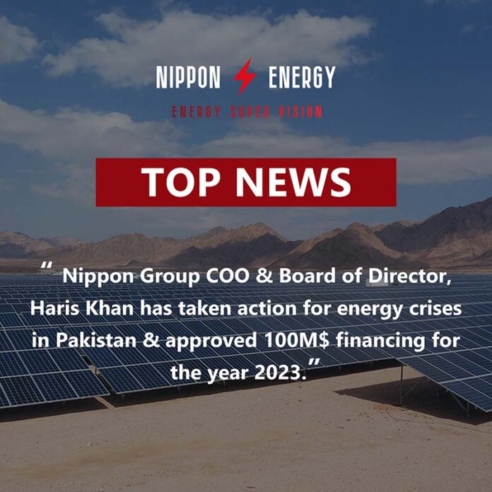 Nippon Group's Haris Khan, COO and Board Member, Approves $100M