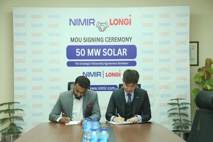 NIMIR Energy and Longi Sign MOU