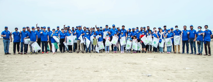 Unity Foods carries out beach cleaning activity