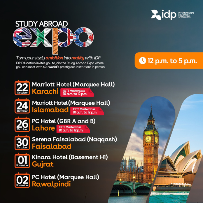 Empowering Your Educational Journey: IDP's Impact at Pakistan's Dynamic Study Abroad Expo!
