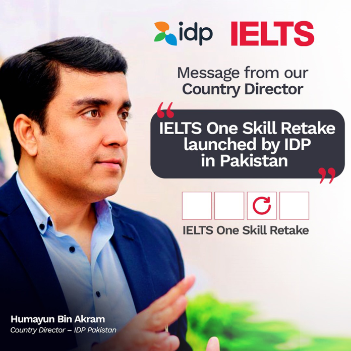 IELTS One Skill Retake Launched by IDP in Pakistan