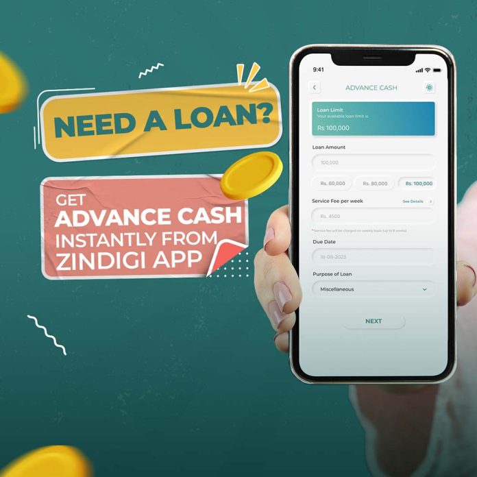 Zindigi Introduces the First-Ever AI-Driven Instant Micro Loan, Offering Upto PKR 100,000.