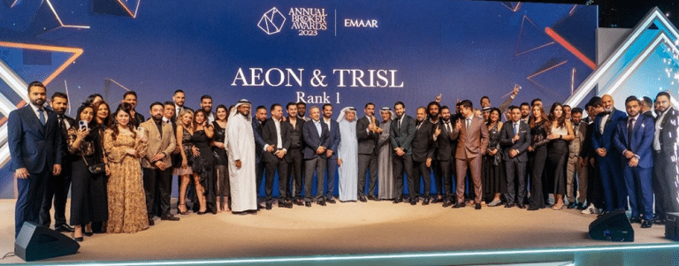 Aeon & Trisl’s exceptional performance earns No. 1 position from Emaar and Top Position at Aldar Awards