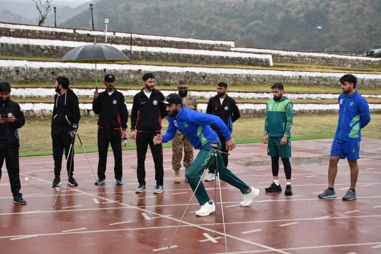 Pakistani Players Undergo Fitness Training at Pakistan Army School, Kakul