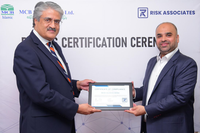 MCB Islamic Bank Awarded PCI DSS Compliance Certification by Risk Associates