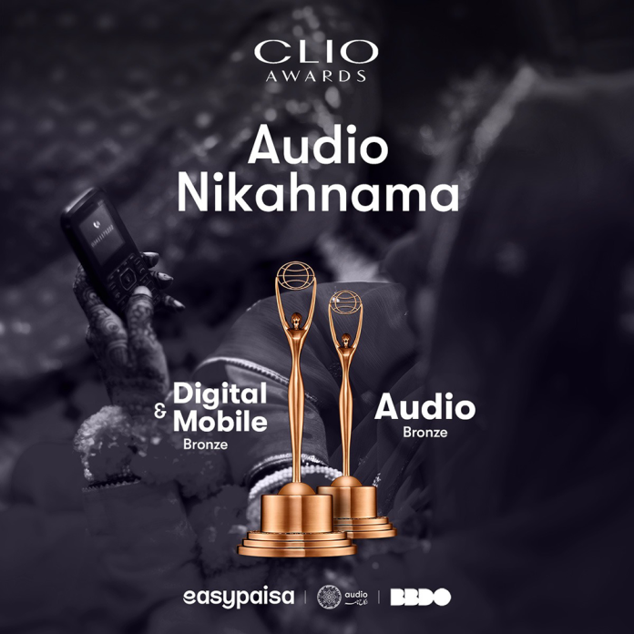 easypaisa’s Audio Nikkahnama Campaign Victorious at The Prestigious CLIO Awards