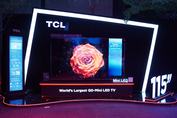 TCL Unveils World's Largest Premium QD-Mini LED TV 115