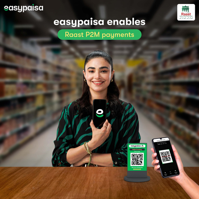 easypaisa Enables Raast P2M Payments to Digitize Person-to-Merchant Transactions