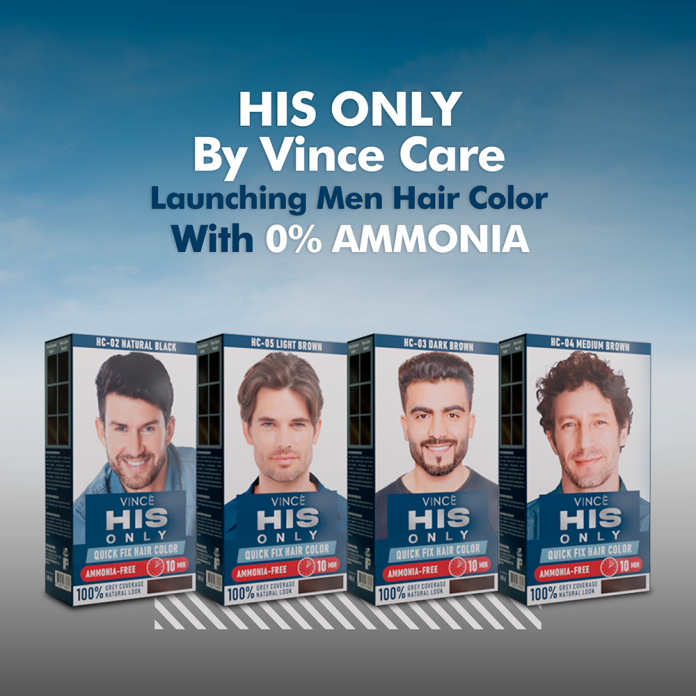 HIS ONLY by Vince Care - Launching Men Hair Color with 0% Ammonia