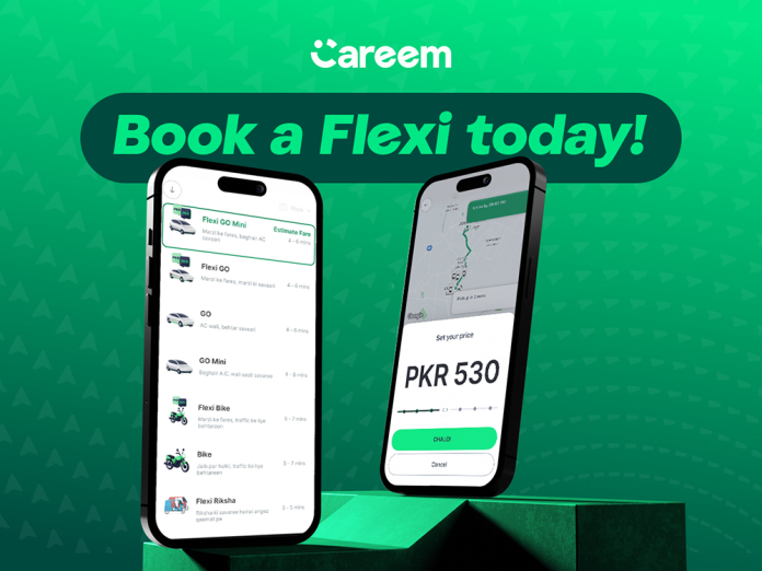 Careem Launches Flexi Rides in Karachi, Customers can Choose their Own Price