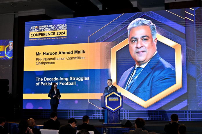 Challenges and Roadmap: PFF’s Haroon Ahmed Malik Advocates for Independent Football Governance at AFC Conference in Seoul