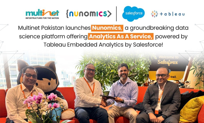 Multinet Pakistan Launches Nunomics a Ground Breaking Data Science Platform Offering Analytics as a Service, Powered by Tableau Embedded Analytics by Salesforce