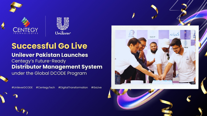 Unilever Pakistan Goes Live with Centegy Technologies's Future-Ready Distributor Management System as Part of the Global DCODE Program