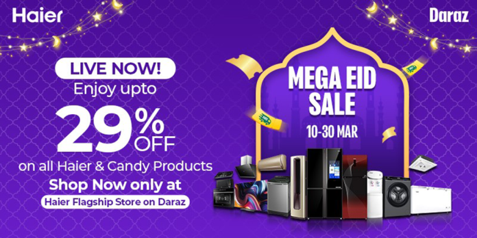 Mega Eid Sale: Shop at Haier Flagship Store on Daraz!