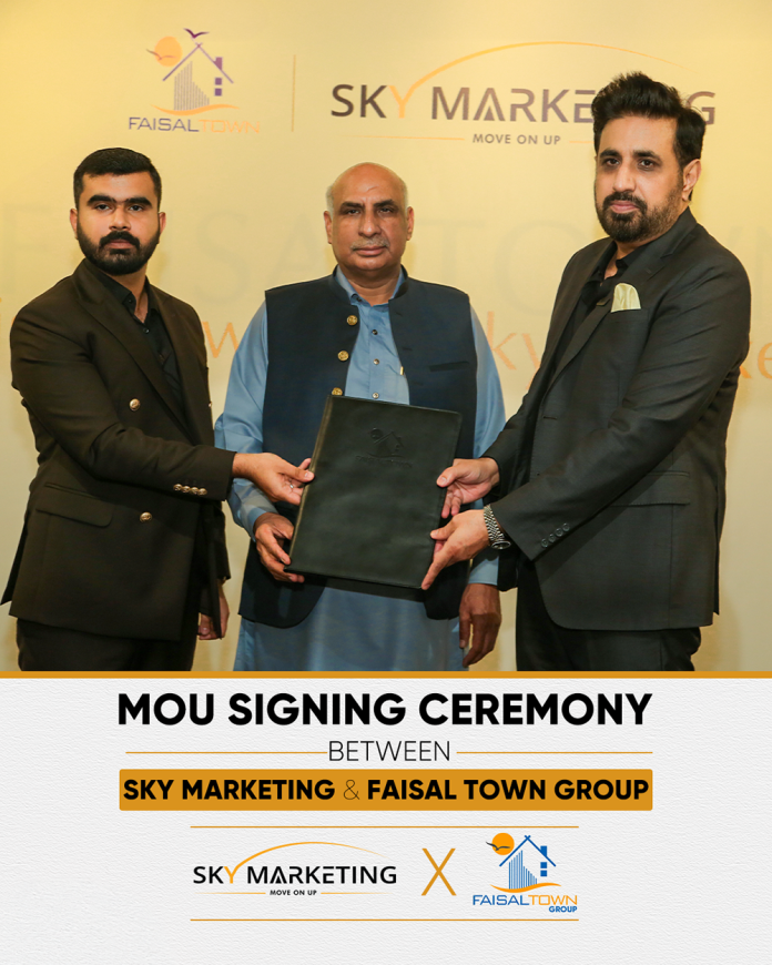 MOU Signing Ceremony Between Sky Marketing & Faisal Town Group