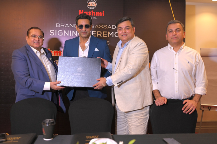 HASHMI PAKISTAN announces Cricket Legend 'Waseem Akram as Global Brand Ambassador for HASHMI ISPAGHOl