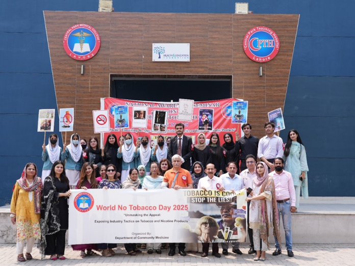 Seminar on World No Tobacco Day Held at Central Park Medical College (CPMC)