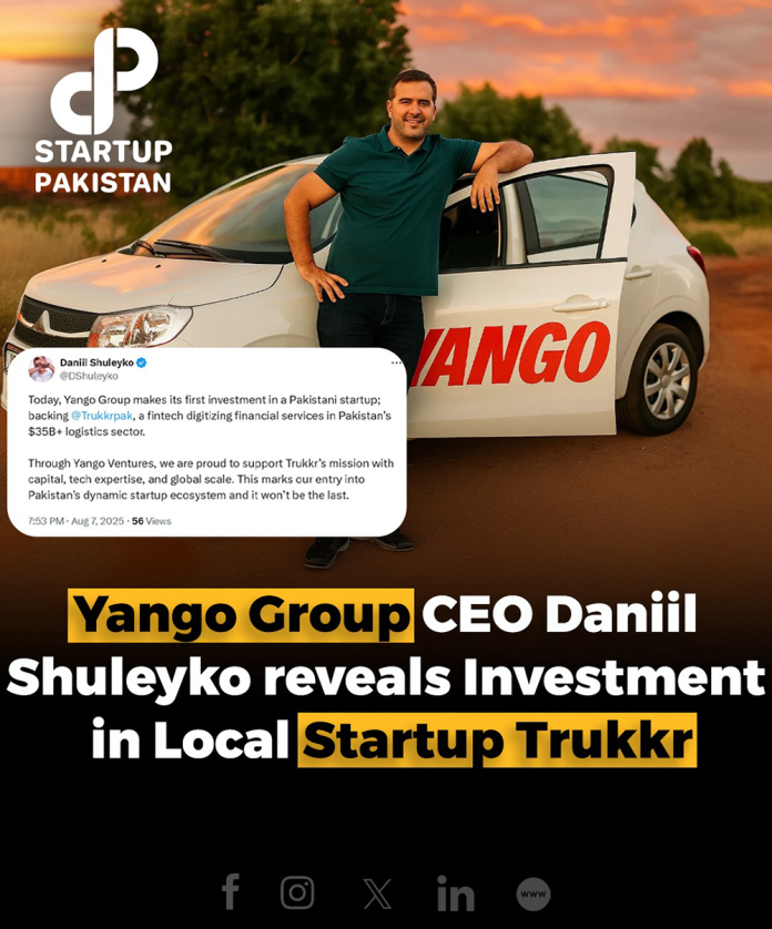 Yango Group CEO Daniil Shuleyko reveals investment in local startup Trukkr