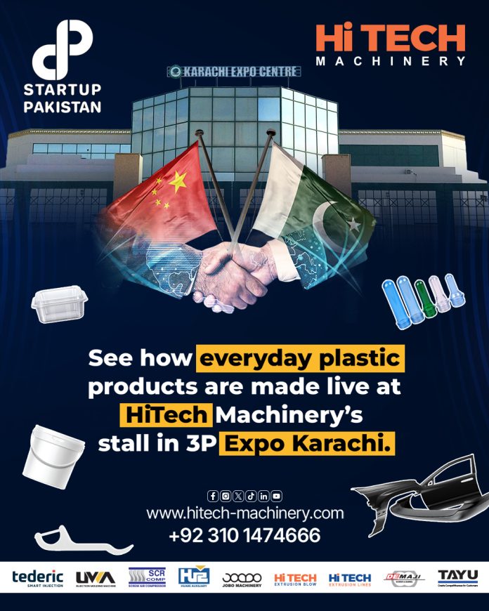 HiTech Machinery, Pakistan’s #1 industrial equipment supplier, is set to participate in 3P Expo 2025