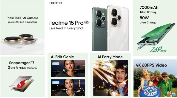 realme 15 Series Launches in Pakistan with Industry-First AI Edit Genie, Thinnest 7000mAh Battery & Triple 50MP Camera Power