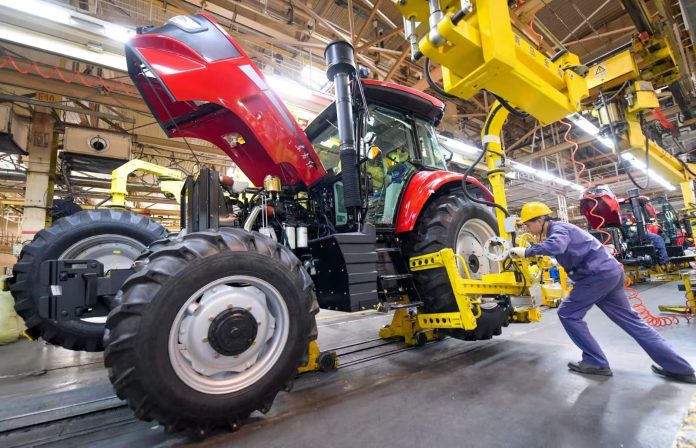 Wait, a new tractor every 3 minutes in China?